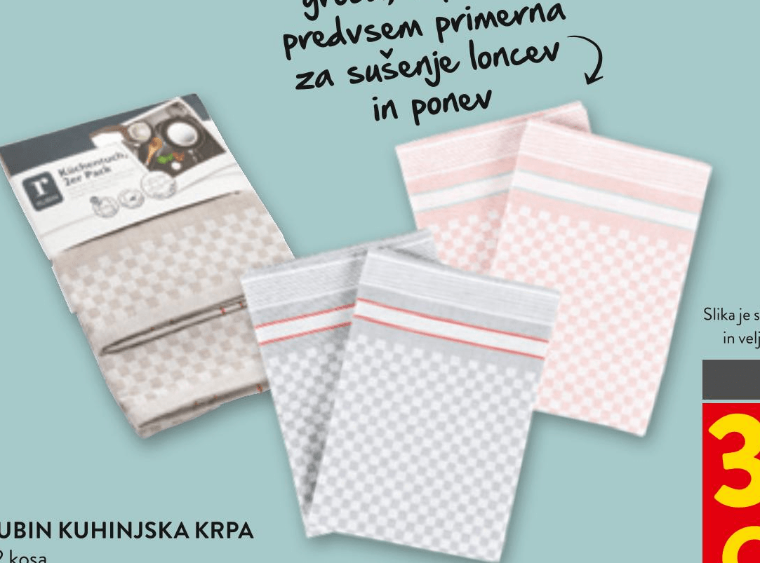 Rubin Kuhinjske krpe - Akcija v trgovini Spar