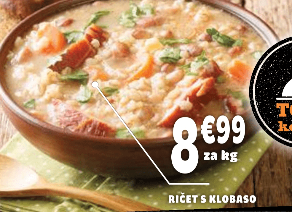 Ričet s klobaso - Akcija v trgovini E.Leclerc