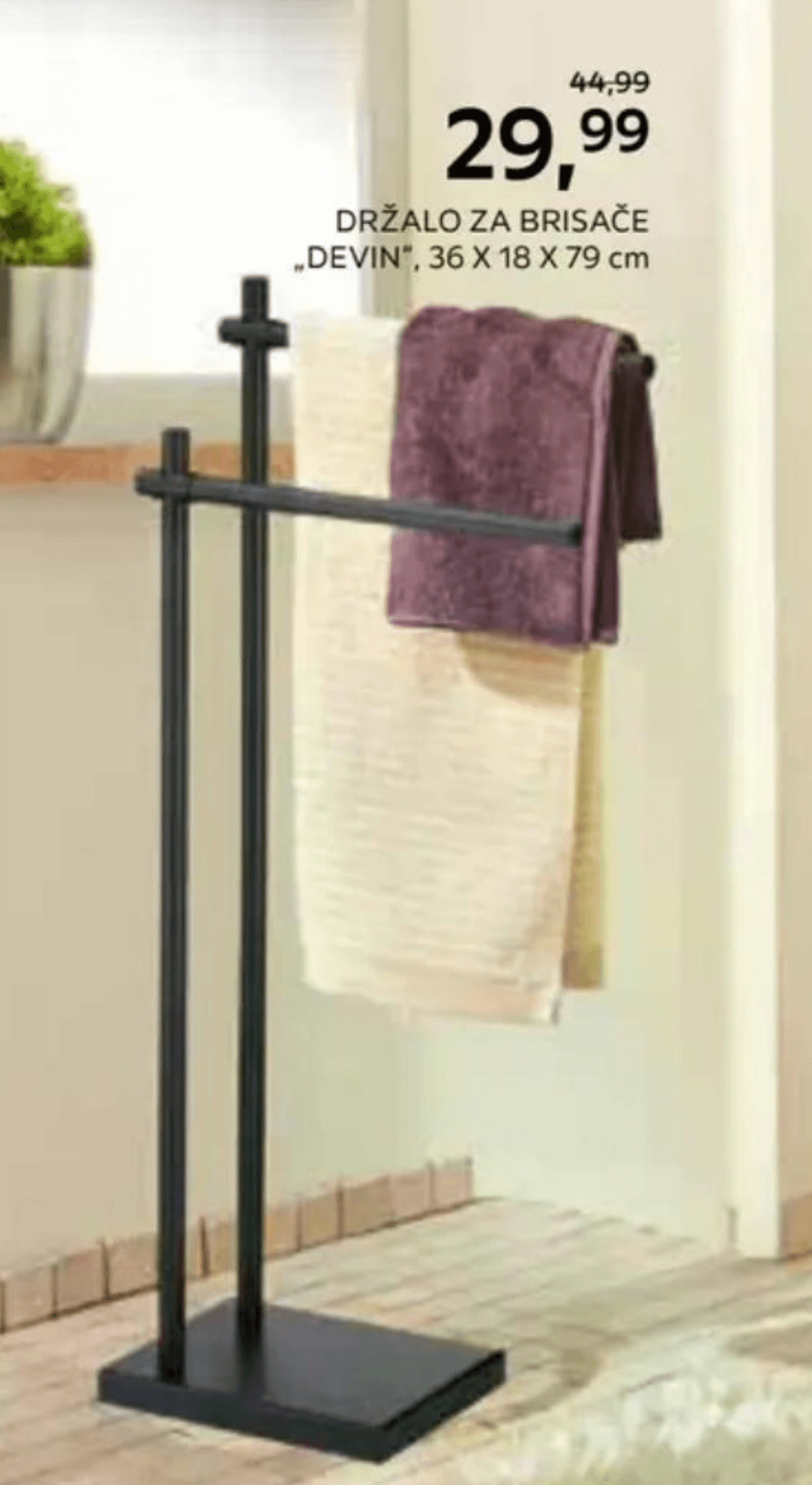 Stojalo za WC-ščetko in papir "Devin" 23 X 18 X 68 cm kela - Akcija v trgovini Lesnina