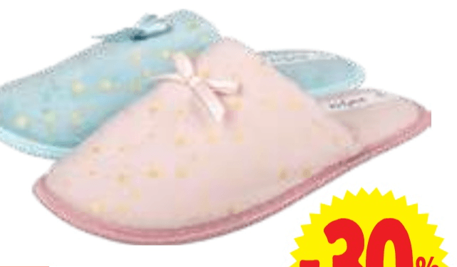 Ženski copati 36-41 - Akcija v trgovini E.Leclerc