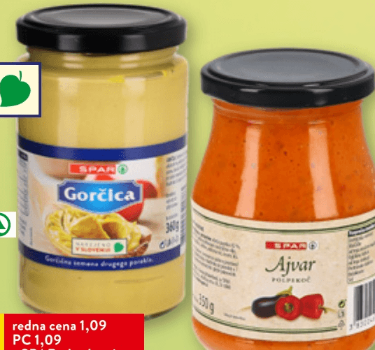 SPAR Gorčica 360 g - Akcija v trgovini Spar