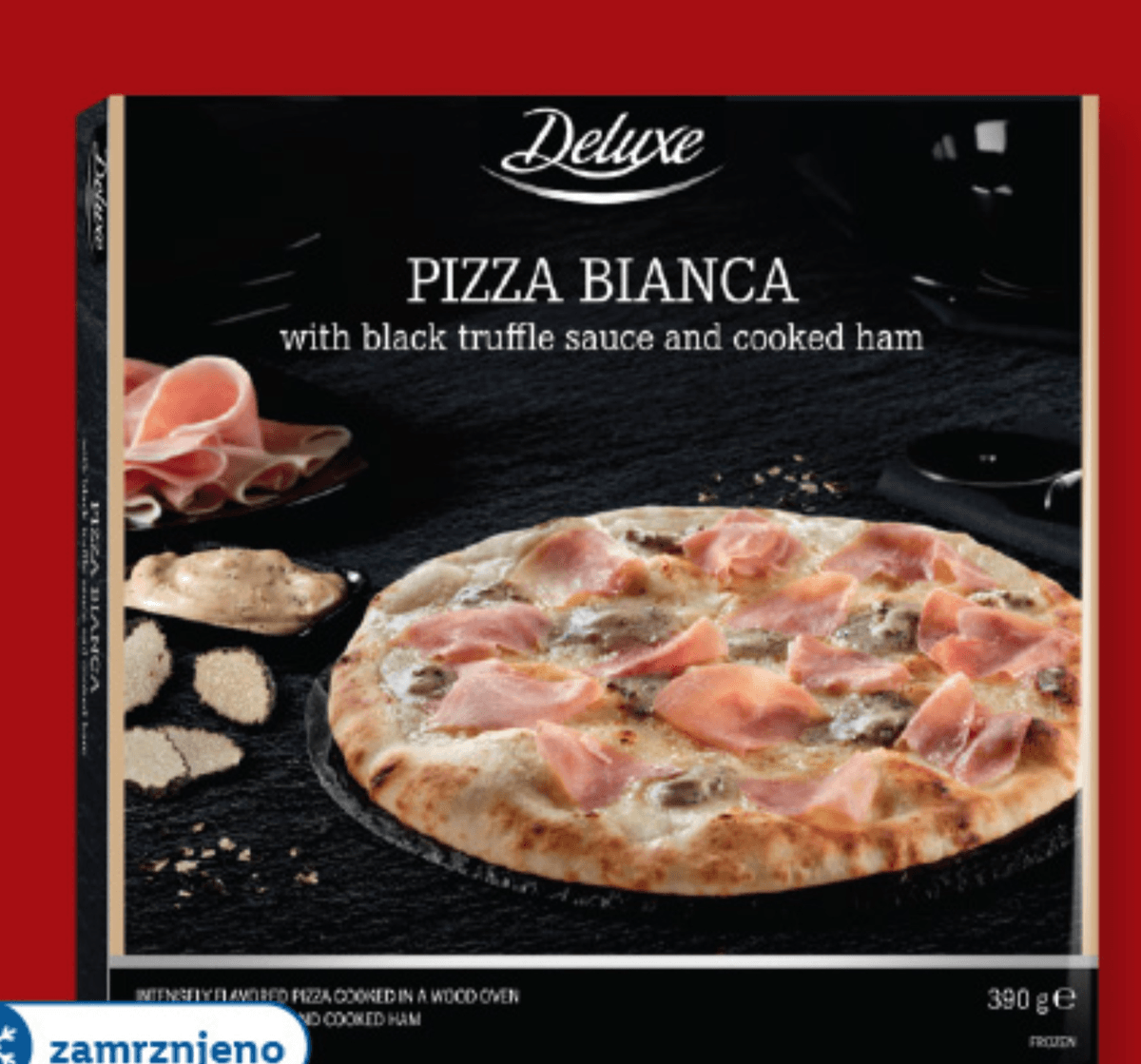 Deluxe Pica z omako iz črnih tartufov in kuhanim pršutom 390 g - Akcija v trgovini Lidl