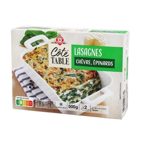 LAZANJA 500 g CÔTÉ TABLE - Akcija v trgovini E.Leclerc