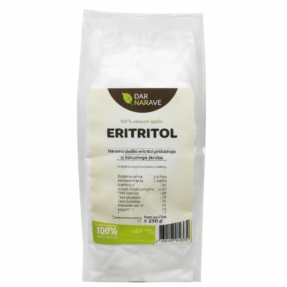 Naravno sladilo eritritol 250 g Dar narave Akcija v trgovini Jager
