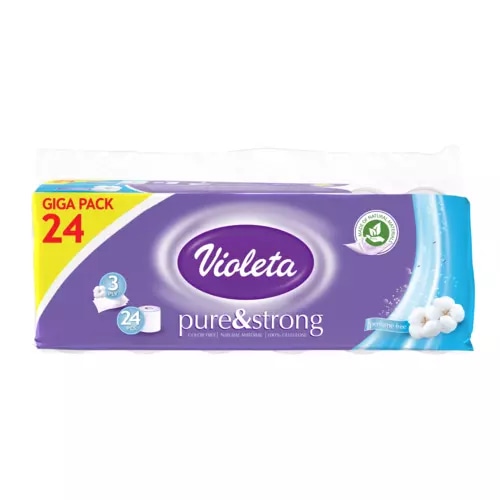 Toaletni papir Violeta 24/1 - Akcija v trgovini E.Leclerc