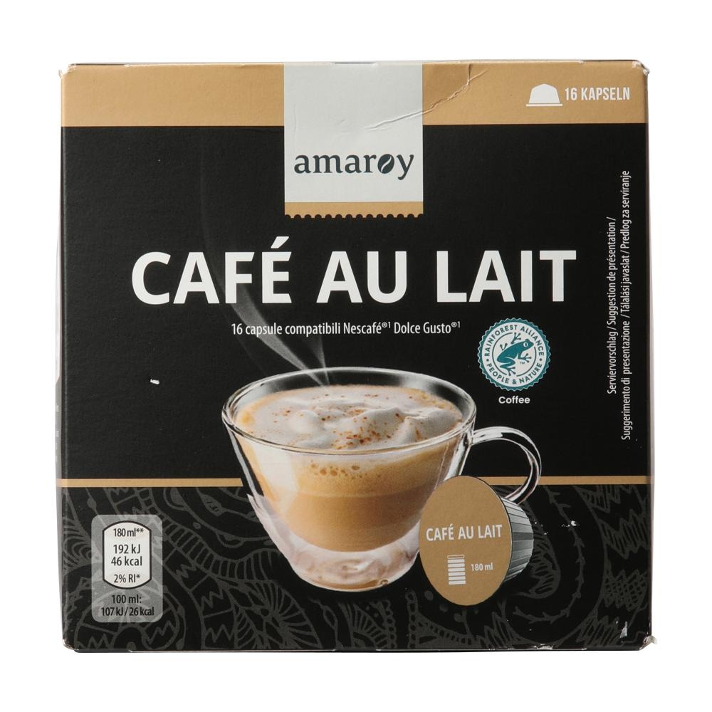 Kavne kapsule Café au Lait 16 kosov Amaroy - Akcija v trgovini Hofer