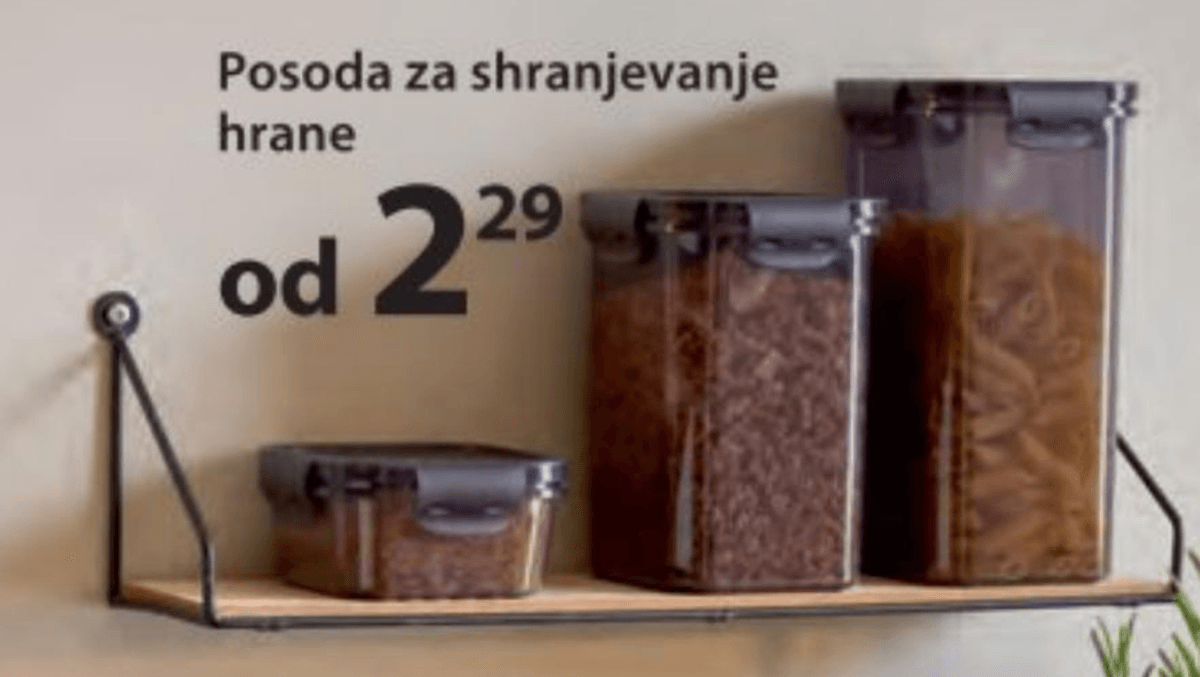 Posoda za shranjevanje hrane - Akcija v trgovini NKD
