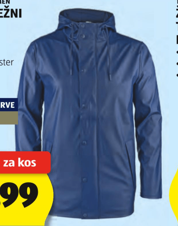 Moški dežni plašč UP 2 FASHION MEN - Akcija v trgovini Hofer