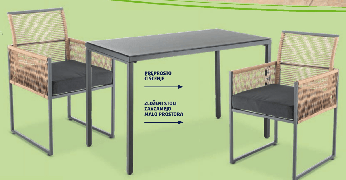 Vrtna garnitura, 3-delna - Akcija v trgovini Hofer