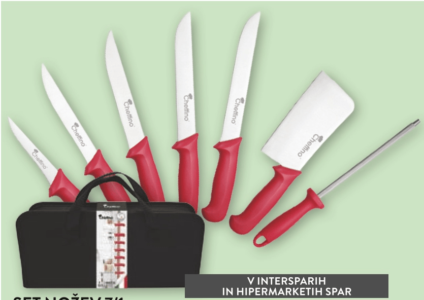Cheffino Set nožev 7/1 - Akcija v trgovini Spar