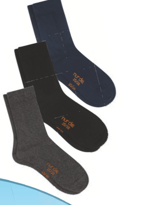 Nur Die Ženske/moške nogavice brez elastike 3 pari - Akcija v trgovini Hofer