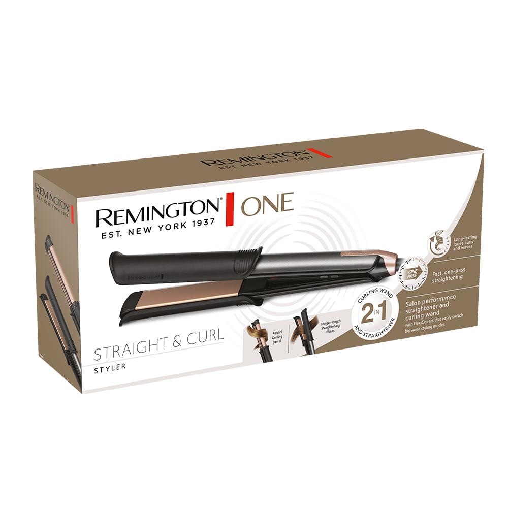 Remington ONE Straight & Curl oblikovalnik las S6077 - Akcija v trgovini E.Leclerc