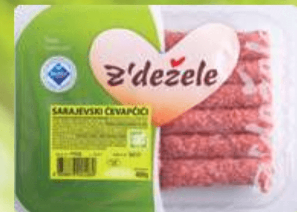 Sarajevski čevapčiči z'dežele 480 g - Akcija v trgovini E.Leclerc