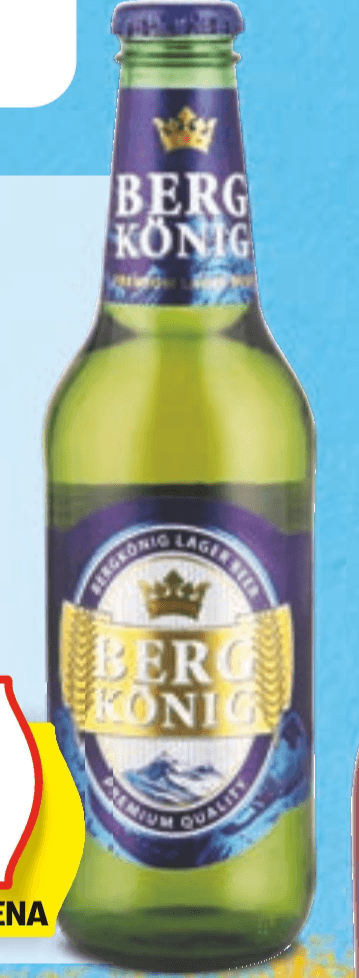 Bergkönig Premium Svetlo Pivo 0,33 l - Akcija v trgovini Hofer