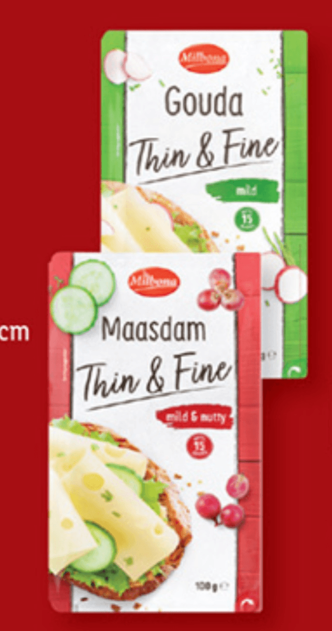 MILBONA Sir v tanjših rezinah 100 g - Akcija u trgovini Lidl