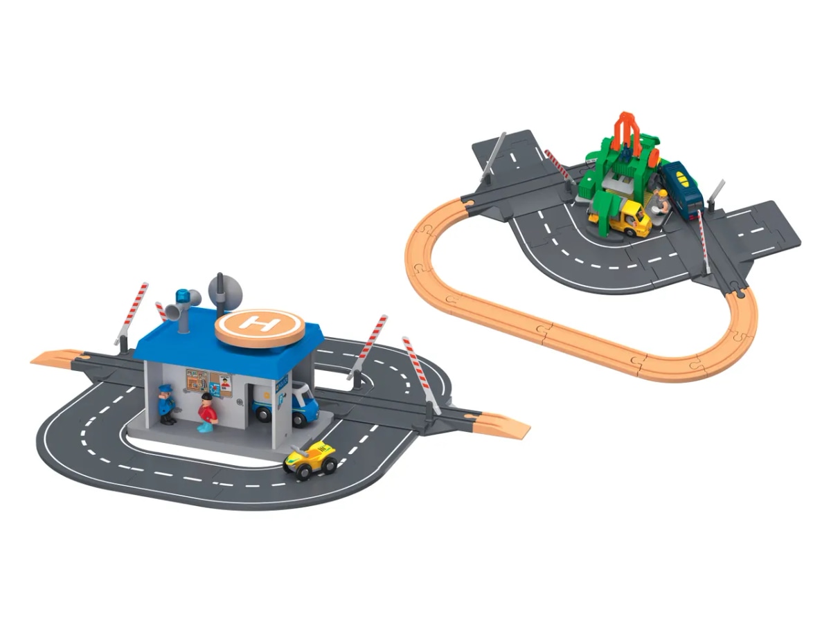 Playtive Komplet nakladalnih tirnic/policijske postaje 20-delni komplet ali 26-delni komplet - Akcija v trgovini Lidl