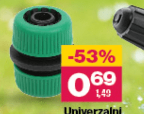 Univerzalni nastavek za popravilo cevi 1/2" - Akcija v trgovini Mercator