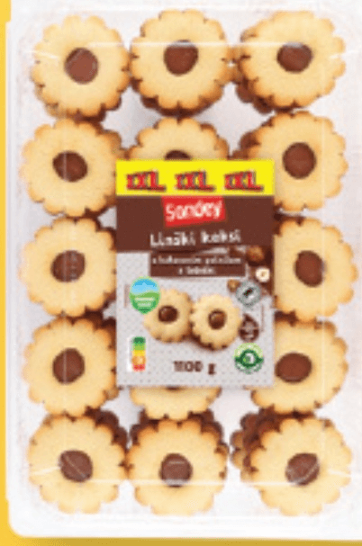 SONDEY Linški keksi s kakavovim polnilom XXL 1,1 kg - Akcija u trgovini Lidl