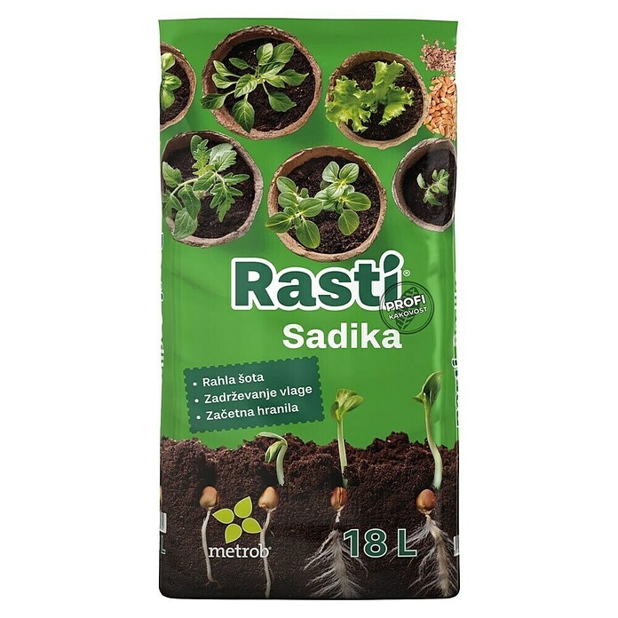 Zemlja za rastline 'Rasti sadika' 18 I Metrob - Akcija v trgovini Bauhaus