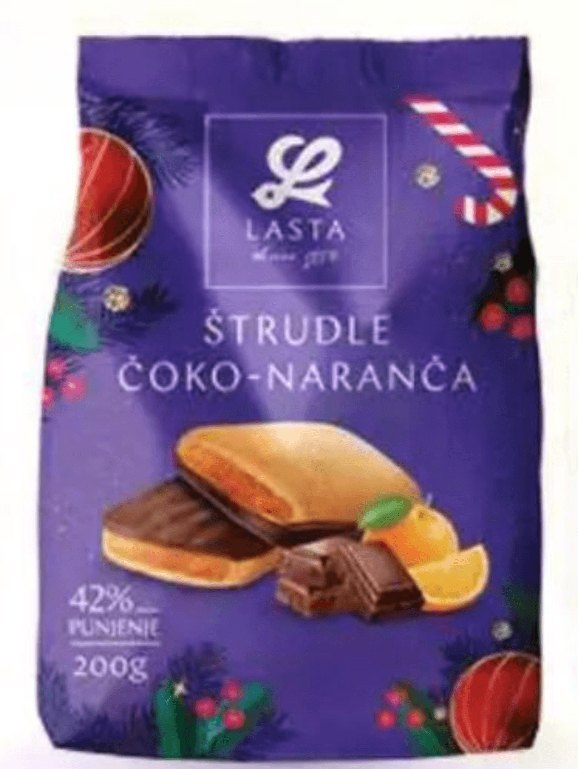 Keks Lasta štrudla čoko-pomaranča 200 g - Akcija v trgovini Mercator