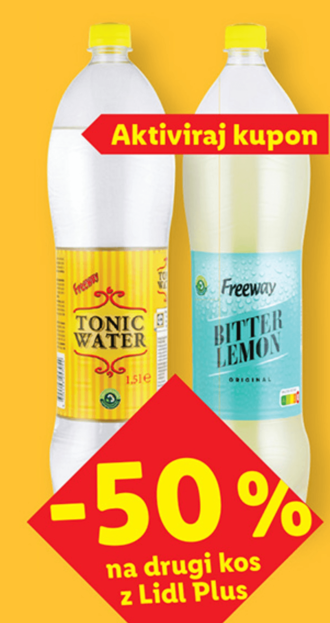 FREEWAY Tonic Water/Bitter Lemon - Akcija v trgovini Lidl