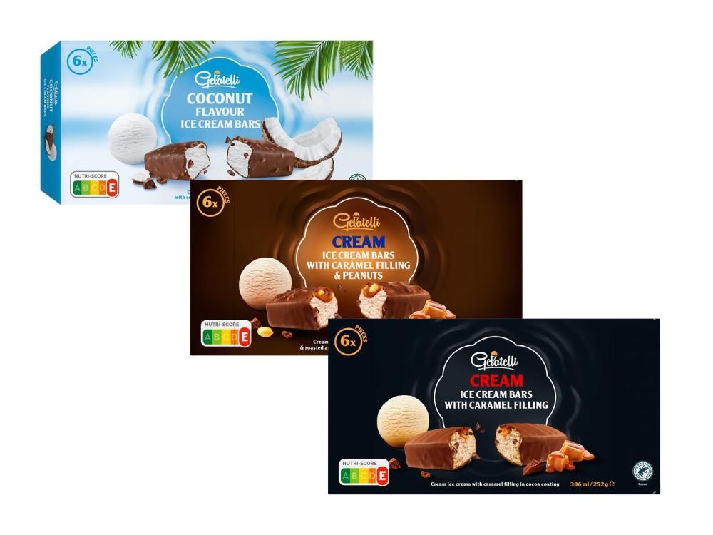 Gelatelli Sladoledne rezine 6 x 50-53 ml - Akcija v trgovini Lidl