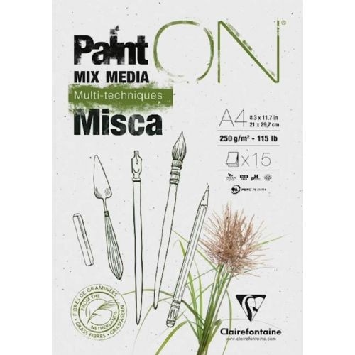 Skicirni blok Paint on Misca 15 listov, 250 g Akcija v trgovini E.Leclerc