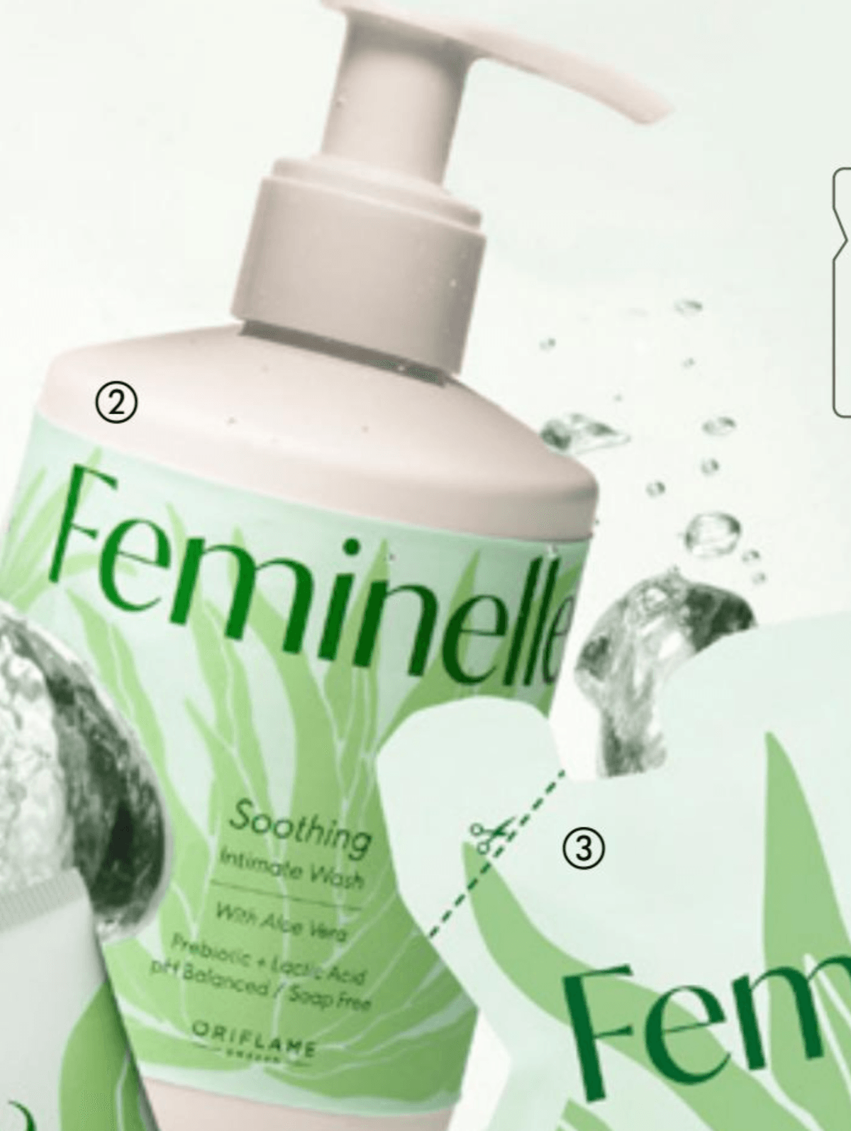 Feminelle pomirjujoče intimno milo z aloe vero 300 ml - Akcija v trgovini Oriflame