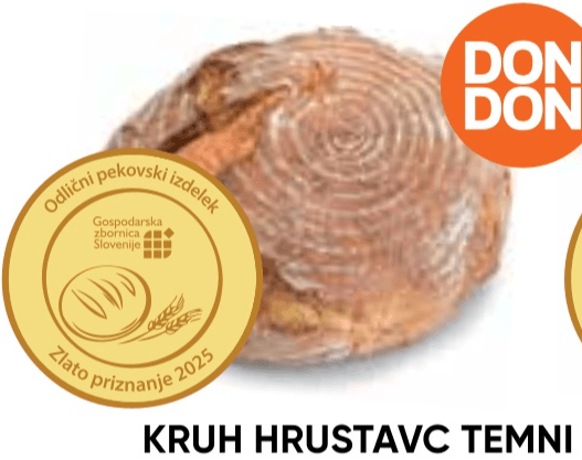 Kruh Hrustavec Temni 1 kg Don Don - Akcija v trgovini Tuš