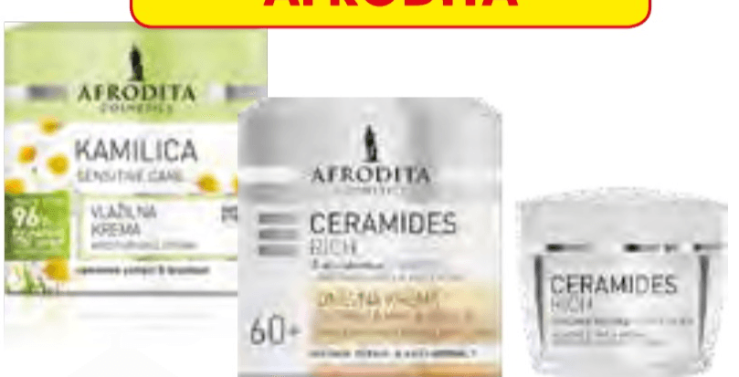Afrodita Kreme za obraz - Akcija v trgovini Jager