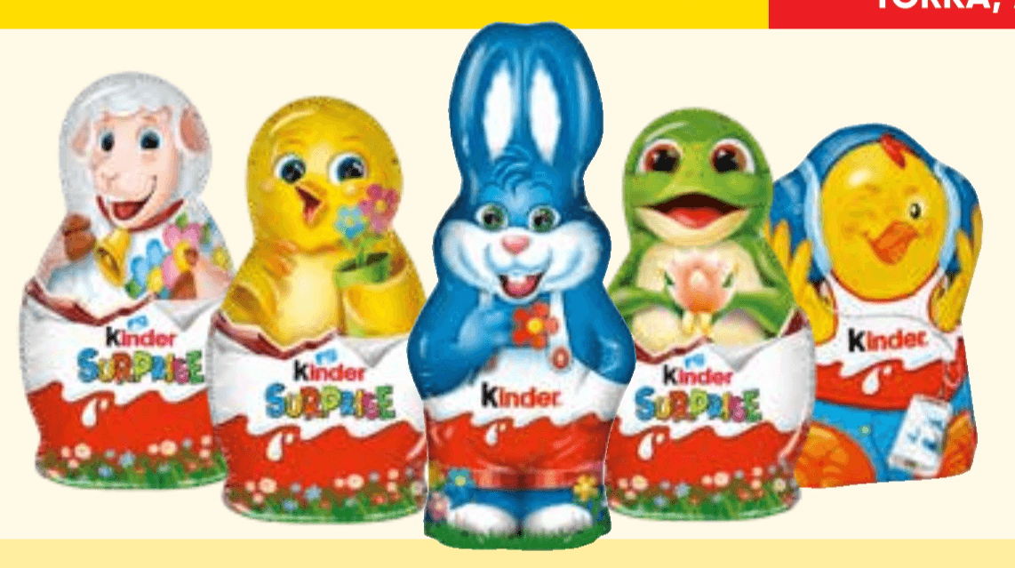 Čokoladne figure Kinder od 35 do 138 g - Akcija v trgovini Tuš