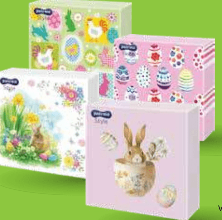 Servieti velikonočni Paloma - Akcija v trgovini Mercator