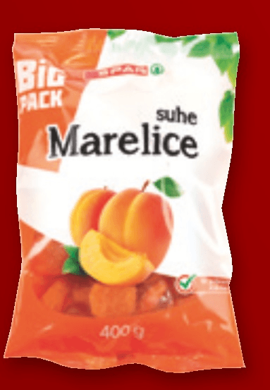 SPAR Suhe marelice 400 g - Akcija v trgovini Spar
