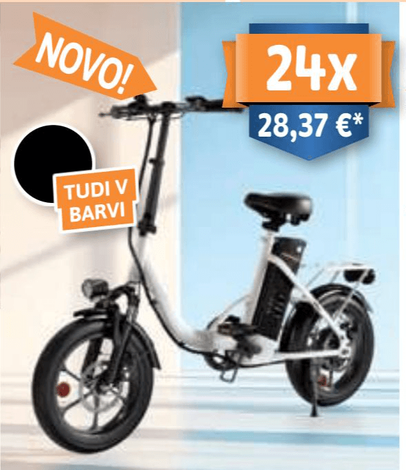 Električno zložljivo kolo U4 Akcija v trgovini E.Leclerc