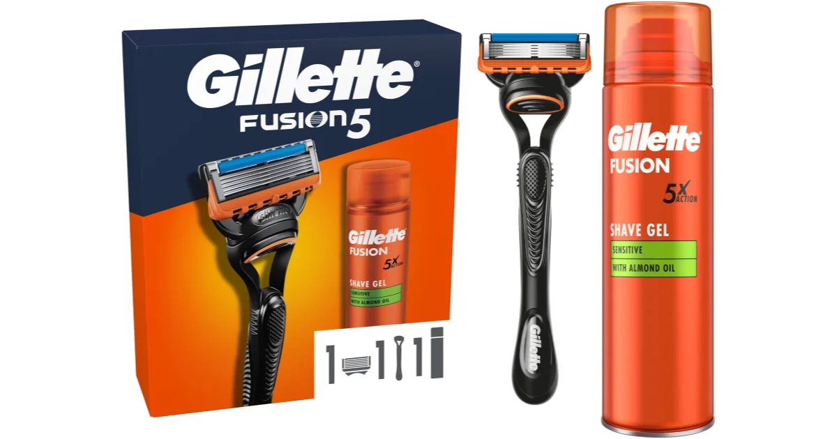 Moški darilni set Gillette Fusion5 - Akcija v trgovini E.Leclerc