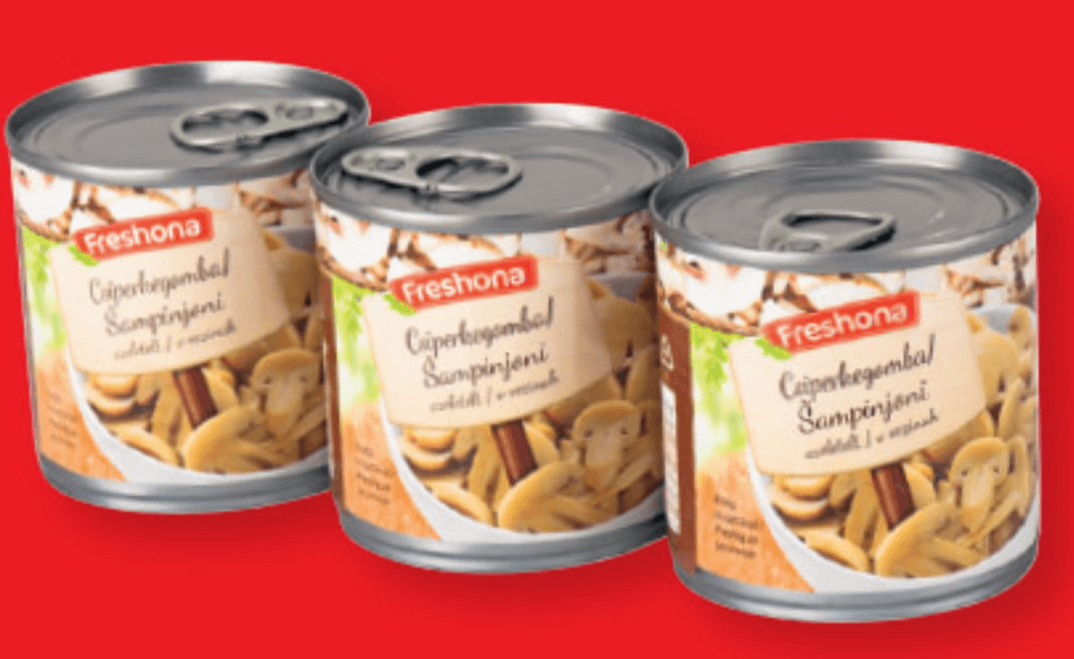 Freshona Šampinjoni 3 x 212 ml - Akcija v trgovini Lidl