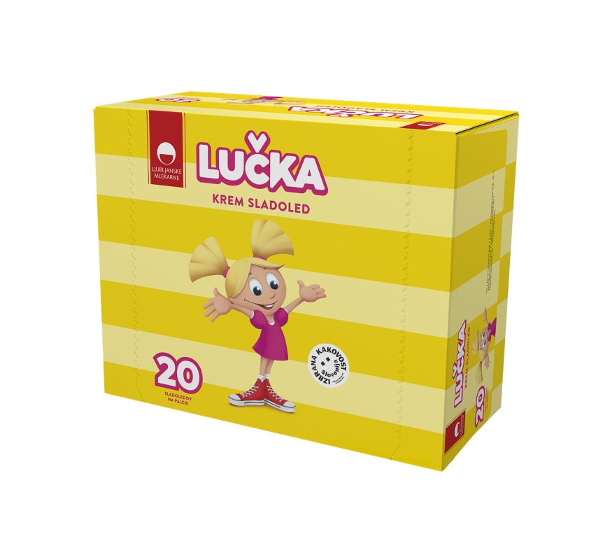 Ljubljanske Mlekarne Sladoled Lučka/Ježek 20 x 70 ml - Akcija v trgovini Lidl