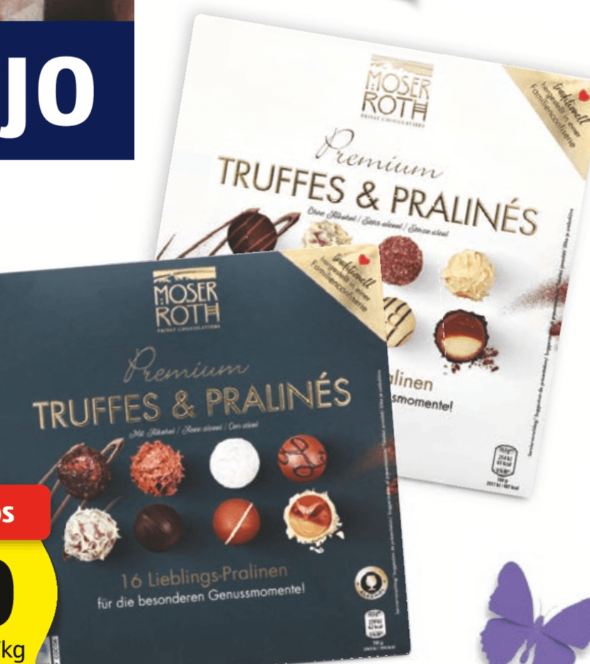 Moser Roth Pralineji 200 g - Akcija v trgovini Hofer