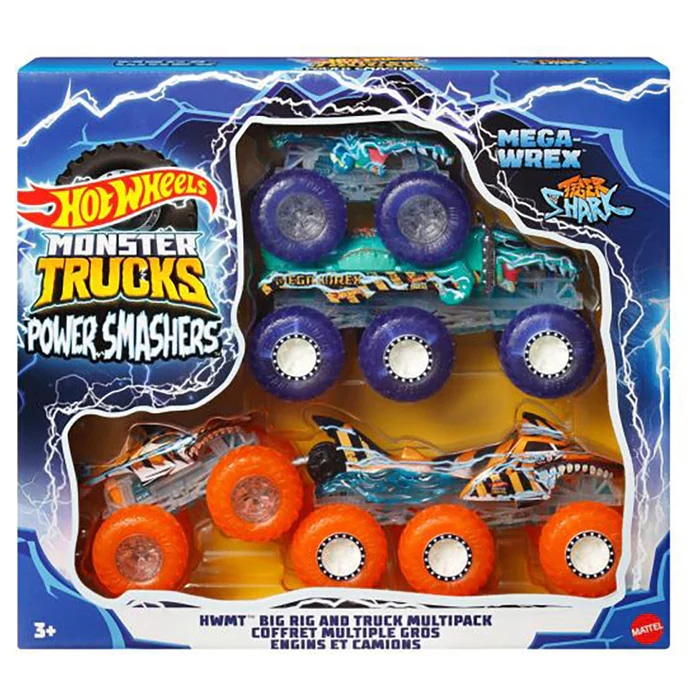 Monster Trucks Power Smashers Truck & Big Rig Multipack Hot Wheels - Akcija v trgovini Mueller