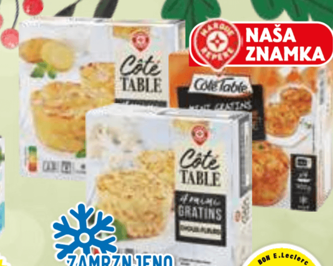 MINI NARASTEK COTE TABLE 400 g ali 480 g - Akcija v trgovini E.Leclerc