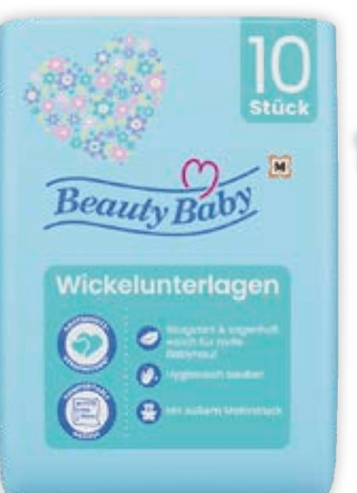 Beauty Baby previjalne podloge 10 kosov - Akcija v trgovini Mueller