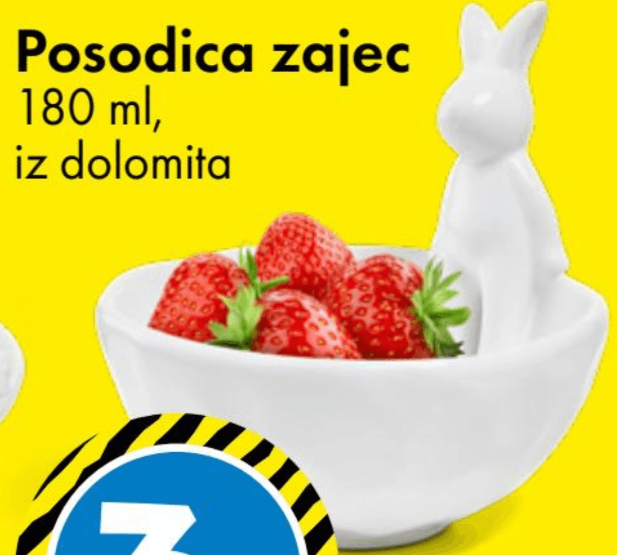 Posodica zajec 180 ml - Akcija v trgovini Tedi