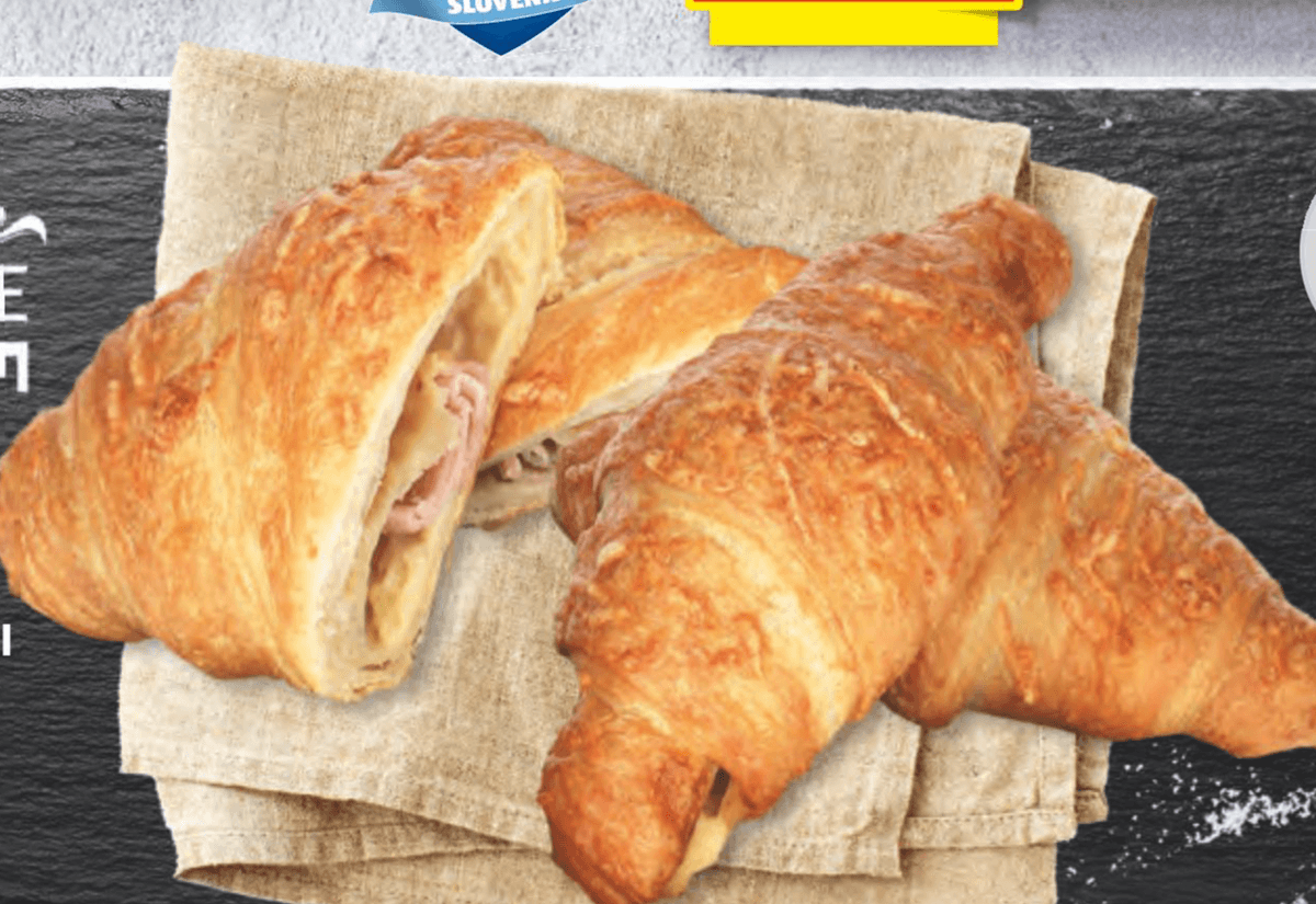 Rogljiček s šunko in sirom 95 g - Akcija v trgovini Lidl