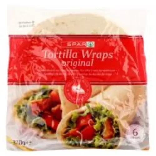 Pšenične tortilje 25 cm, 370 g SPAR Tortilla Wraps - Akcija v trgovini Spar