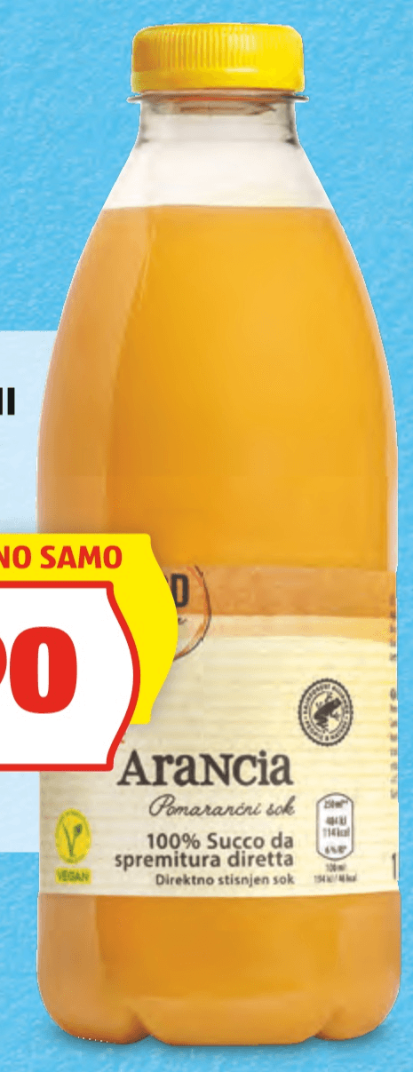 GOOD CHOICE Pomarančni Sok 1 l - Akcija v trgovini Hofer