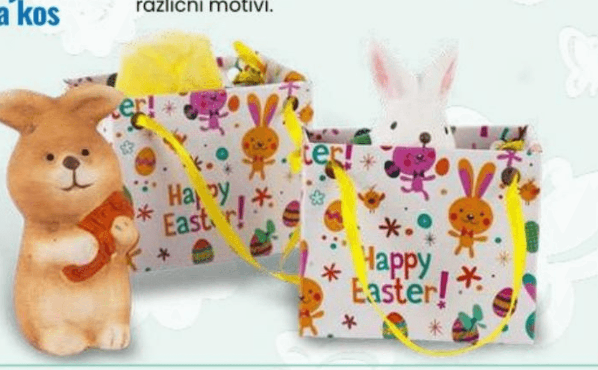 Mini velikonočna dekoracija - Akcija v trgovini Eurospin