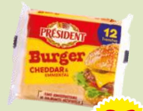 Topljeni sir 200 g Président - Akcija v trgovini E.Leclerc