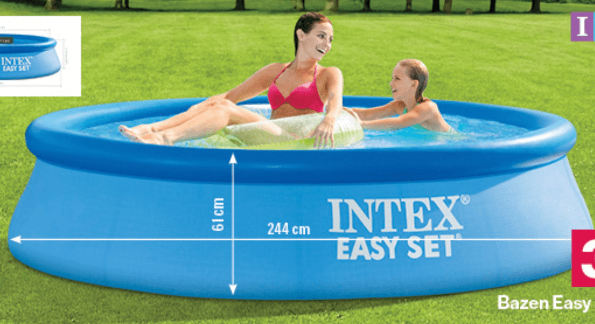 Bazen Easy set 28106NP napihljiv INTEX - Akcija v trgovini Mercator
