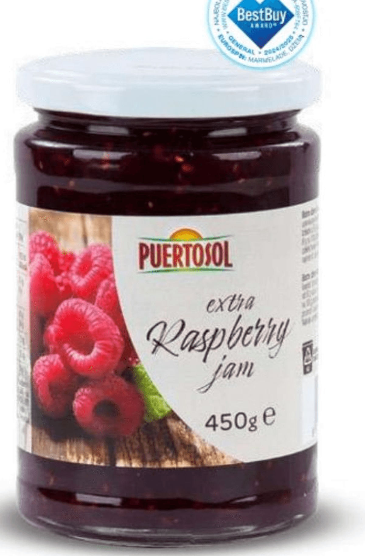 Ekstra džem, malina 450 g Puertosol - Akcija v trgovini Eurospin
