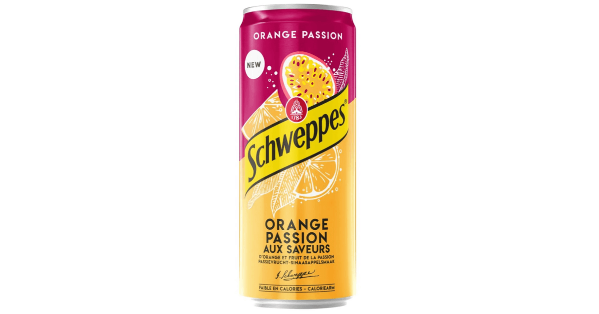 Schweppes Orange Passion 330 ml - Akcija v trgovini Kompas Shop